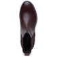 Hush Puppies Colette Leather Women's Chocolate Wide Fit Flat Chelsea Boots