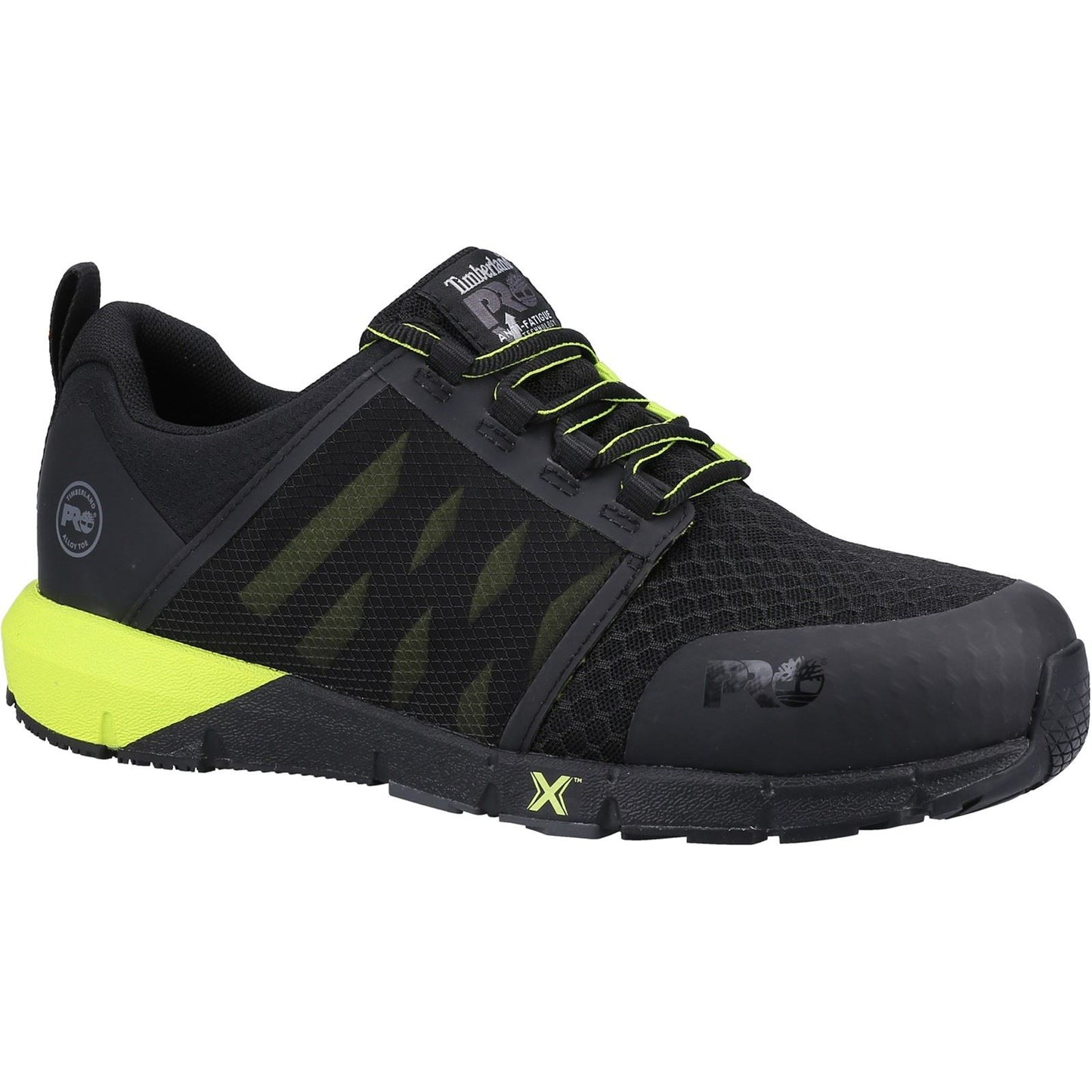 Timberland Pro Men's Radius Trainer in Black/Hi Viz Yellow