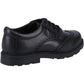 Hush Puppies Jacob Leather Youth Black Brogues