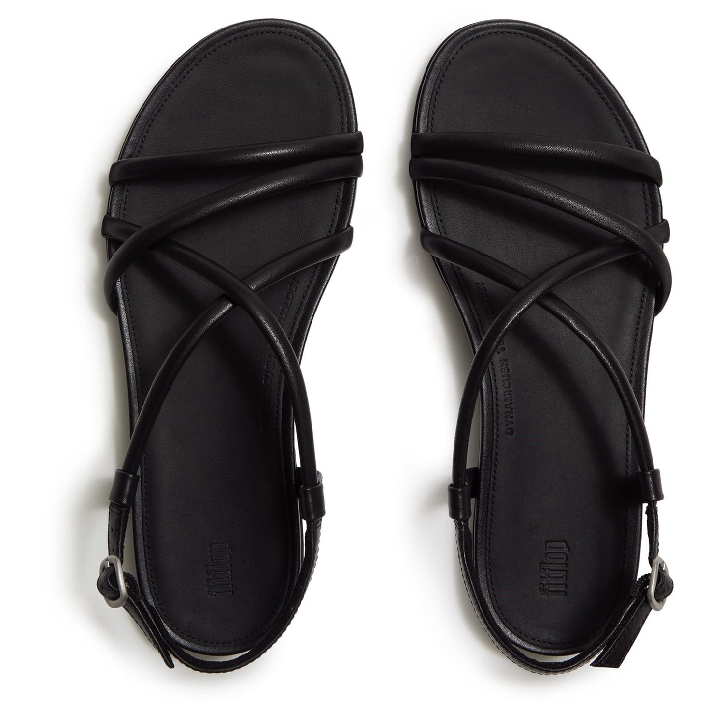 Fitflop Gracie Crystal Leather Women's All Black Sandals