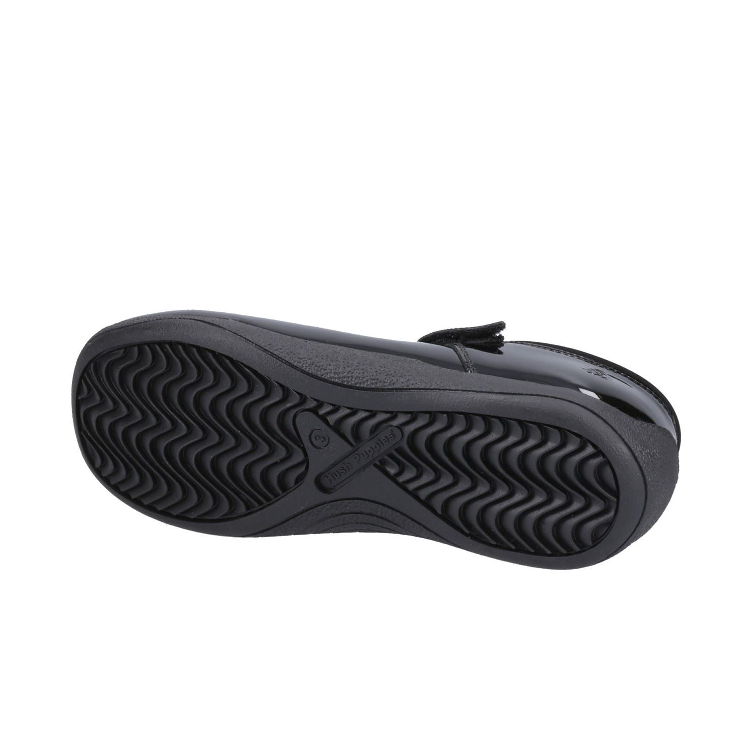 Hush Puppies Christina Patent Leather Youth Black Shoes