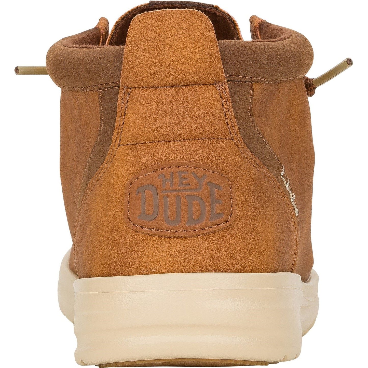 HEYDUDE Men's Wally Mid GripR Classic Boots in Cognac/Tan