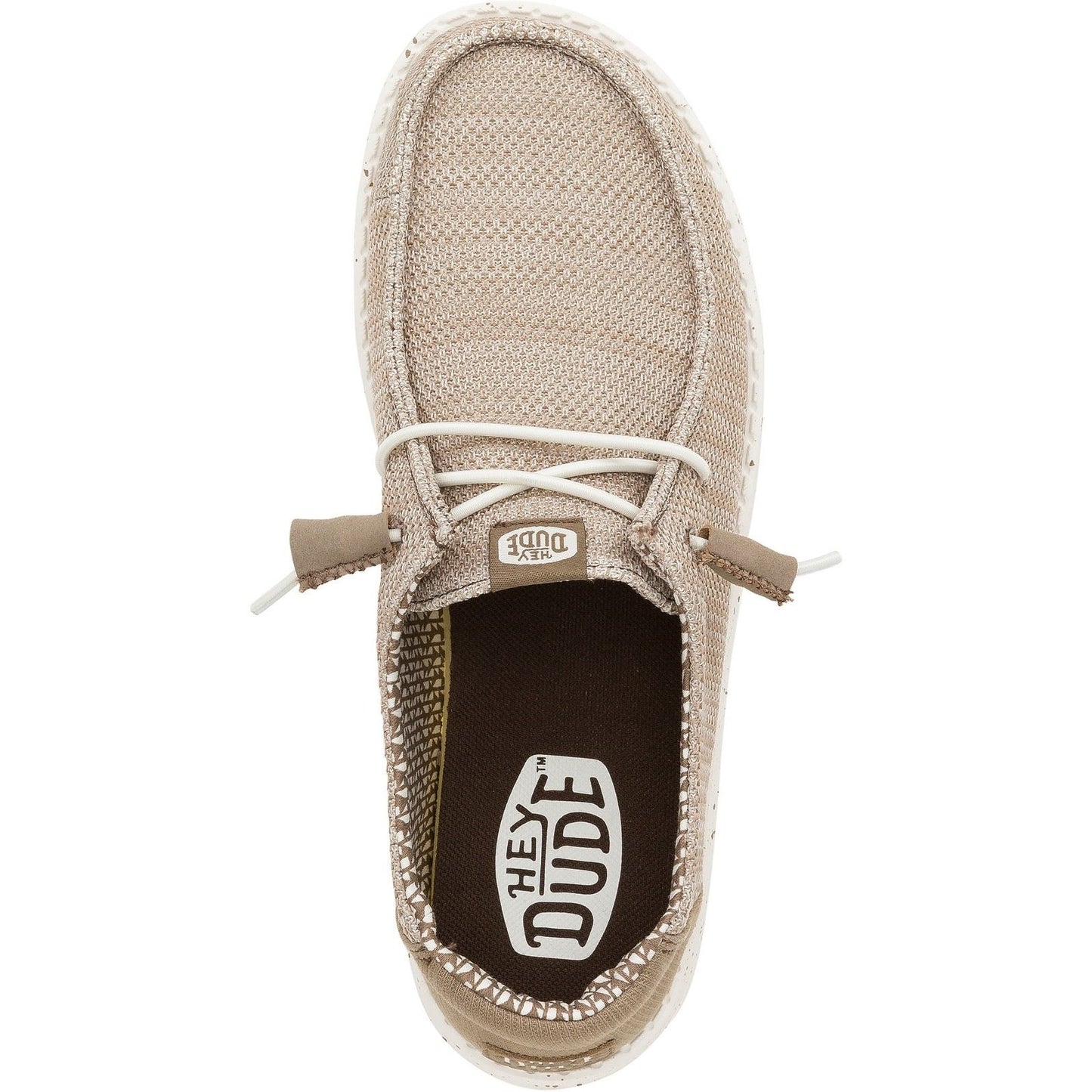 HEYDUDE Women's Wendy Stretch Mesh Shoes in Walnut