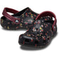 Crocs Classic Graphic Thermoplastic Black/Multi Clogs