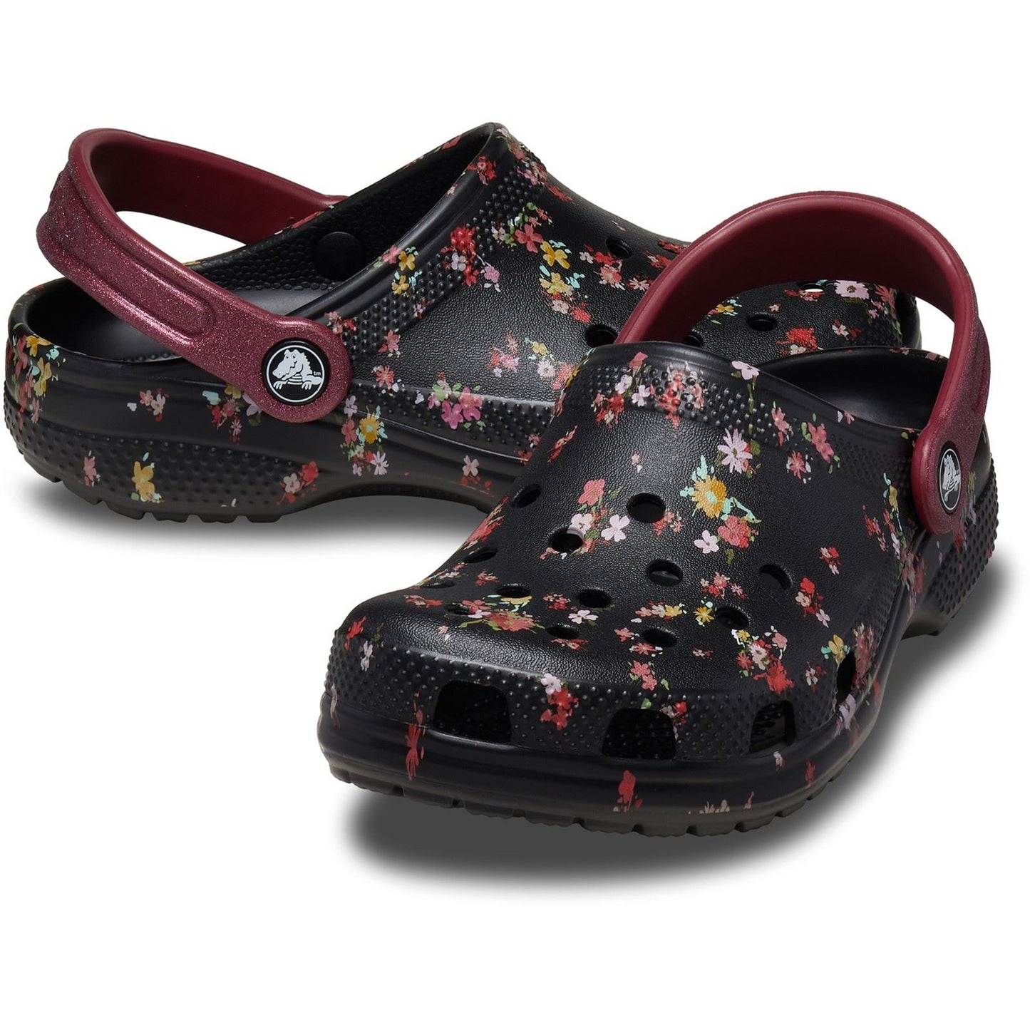 Crocs Classic Graphic Thermoplastic Black/Multi Clogs