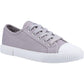 Hush Puppies Women's Brooke Canvas Trainer in Grey