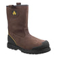 Amblers Safety Men's FS223 Goodyear Welted Waterproof Pull on Industrial Safety Boot in Brown