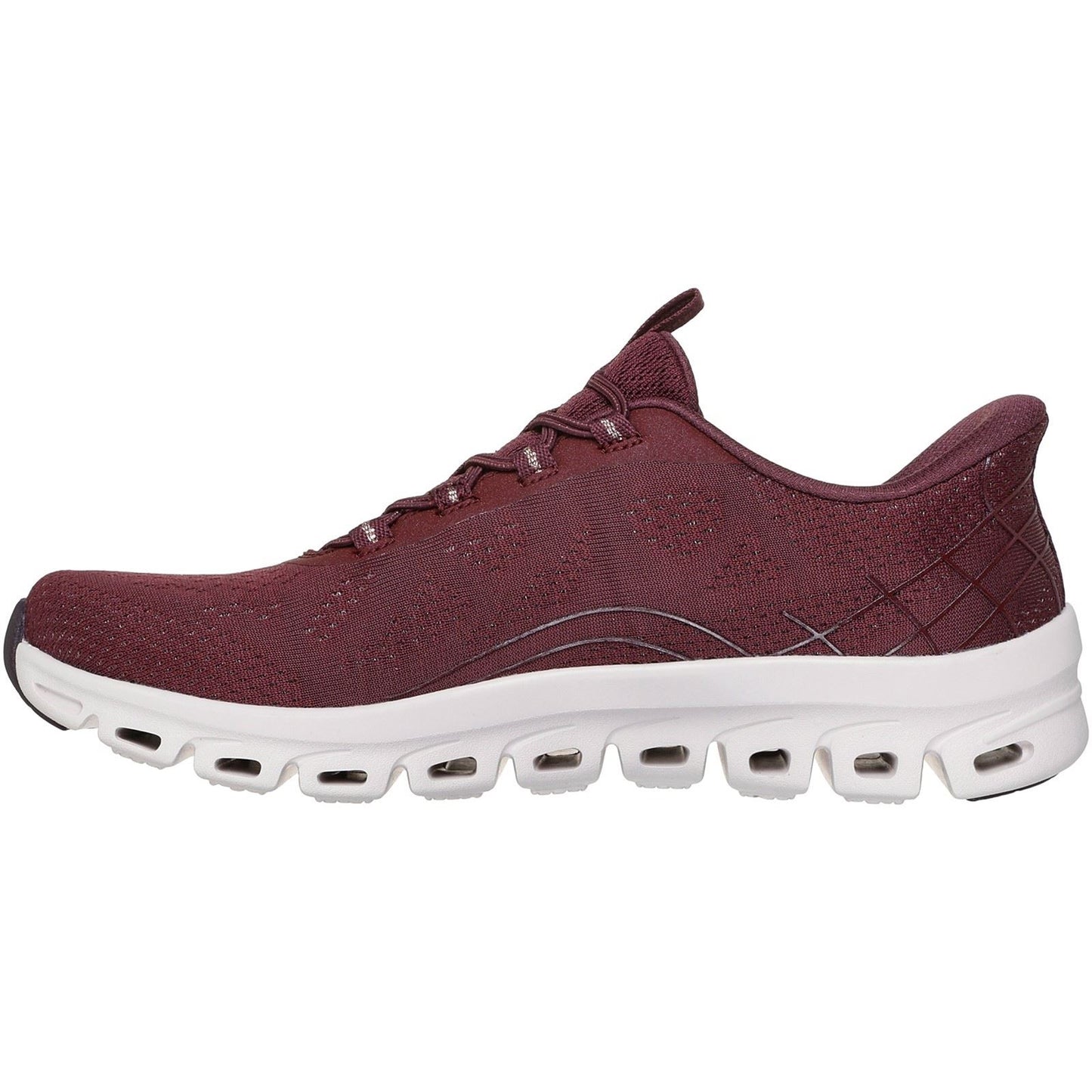 Skechers Glide-Step Elevate Amaze Textile Women's Burgundy Trainers