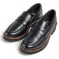 Pod Kaltin Leather Women's Black Loafers