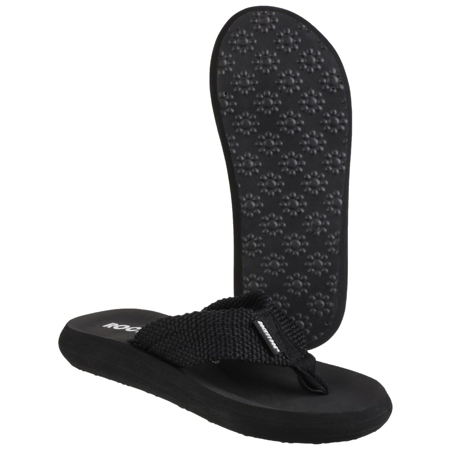 Rocket Dog Women's Sunset Webbing Flip Flop in Black