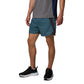 Columbia Three Pitch Polyester Men's Blue Activewear Shorts