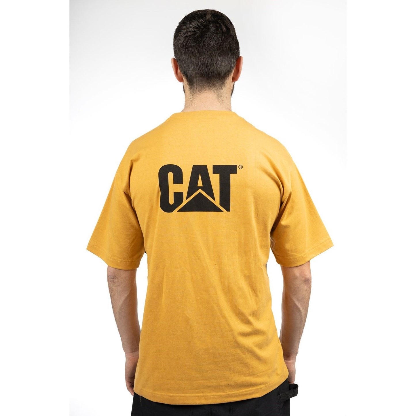 Caterpillar Men's Trademark Tee in Mustard