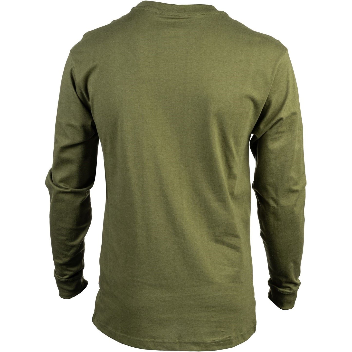 Caterpillar Men's Trademark Banner Long Sleeve T-Shirt in Chive