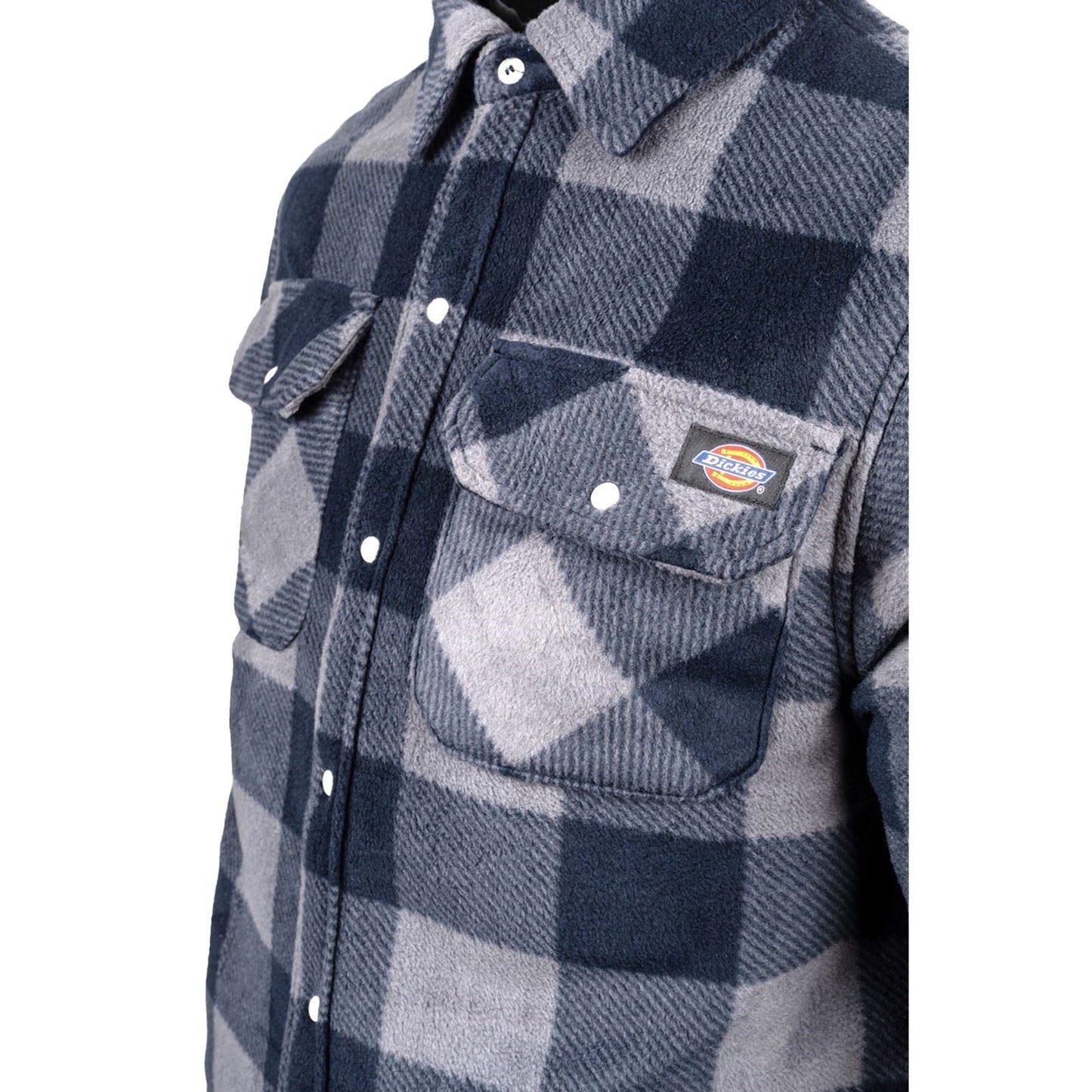 Dickies Portland Polyester Men's Blue Casual Shirt