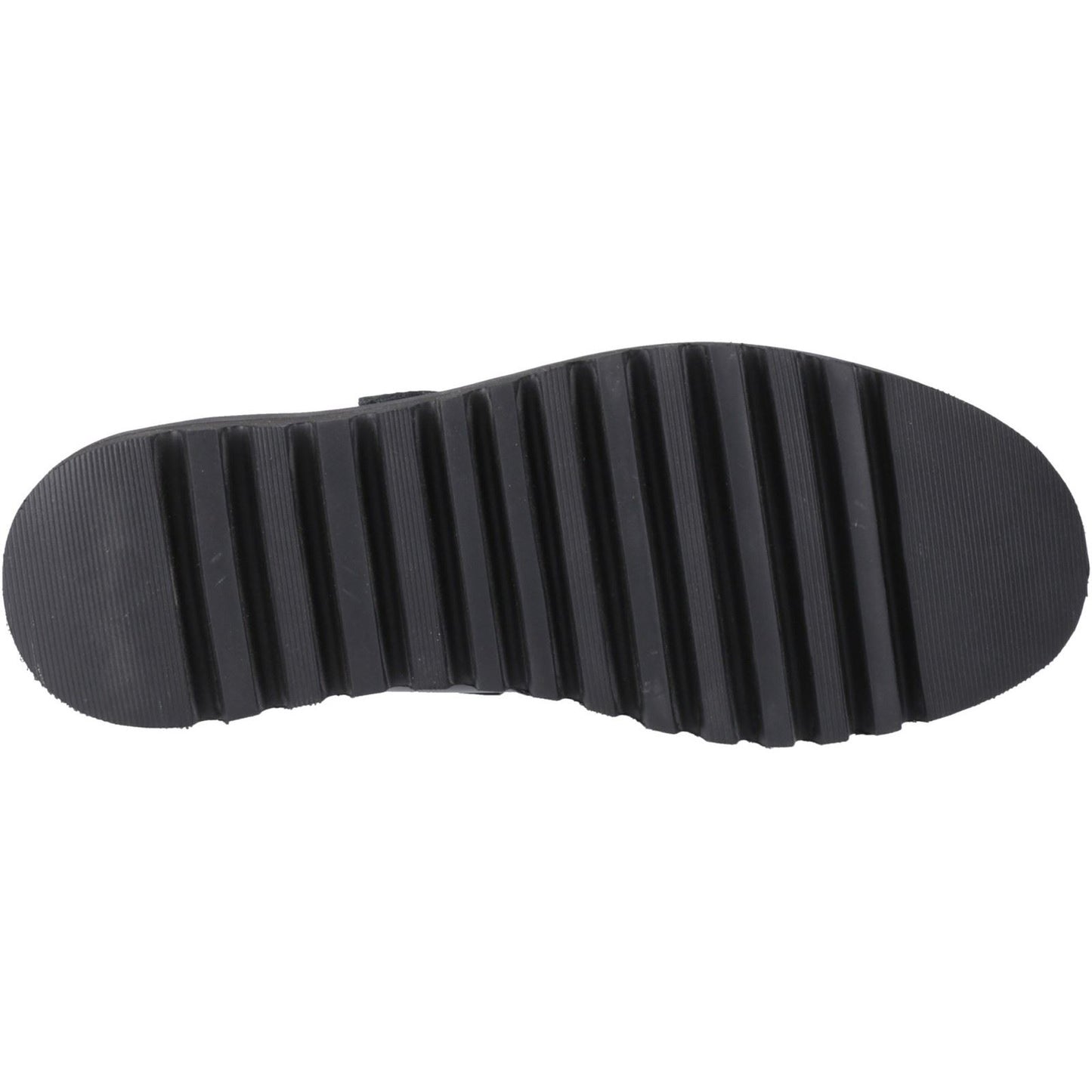 Hush Puppies Florrie T-Bar Leather Black Shoes