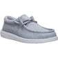HEYDUDE Wally Stretch Jersey Textile Men's Grey Loafers