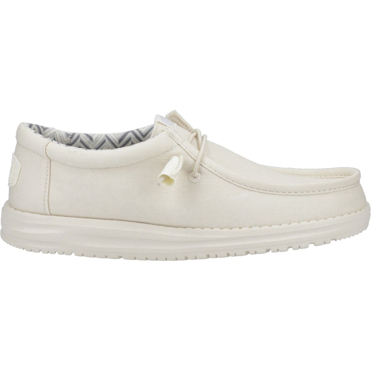 HEYDUDE Men's Wally Canvas Shoe in Stone White