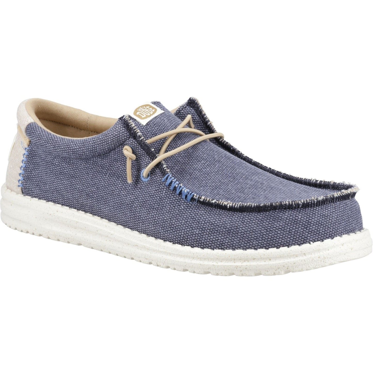 HEYDUDE Men's Wally Coastline Jute Shoe in Navy