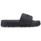 Hunter Core Embossed Slider Polyester Women's Black Slides