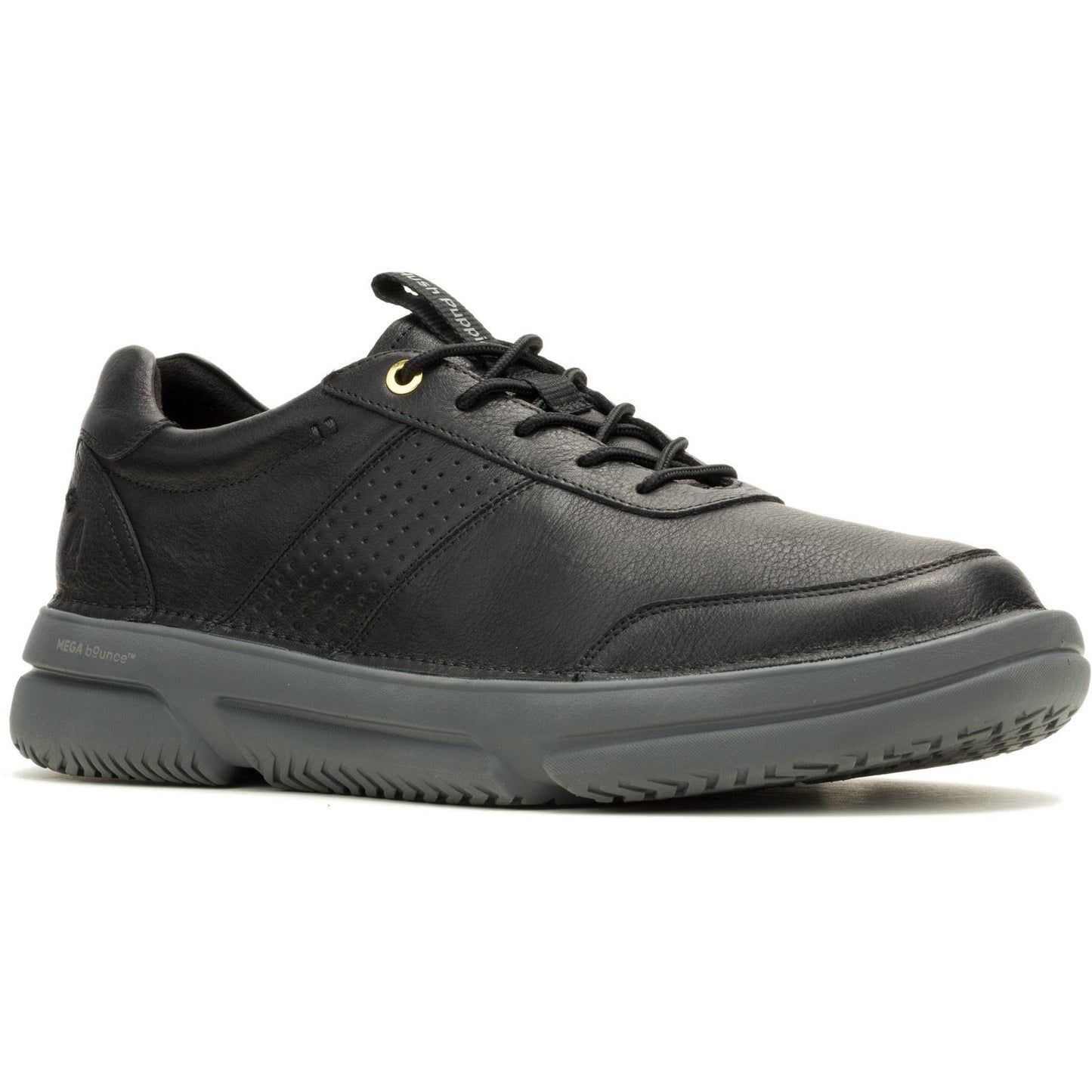 Hush Puppies Baylor Leather Men's Black Trainers