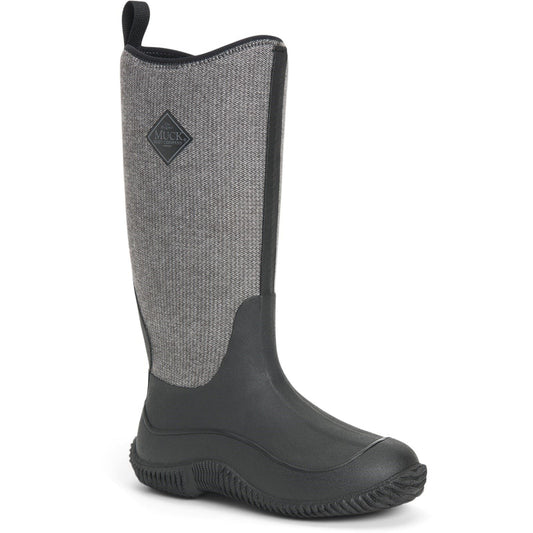 Muck Boots Women's Hale Wellingtons in Black W/ Fuzzy Herringbone