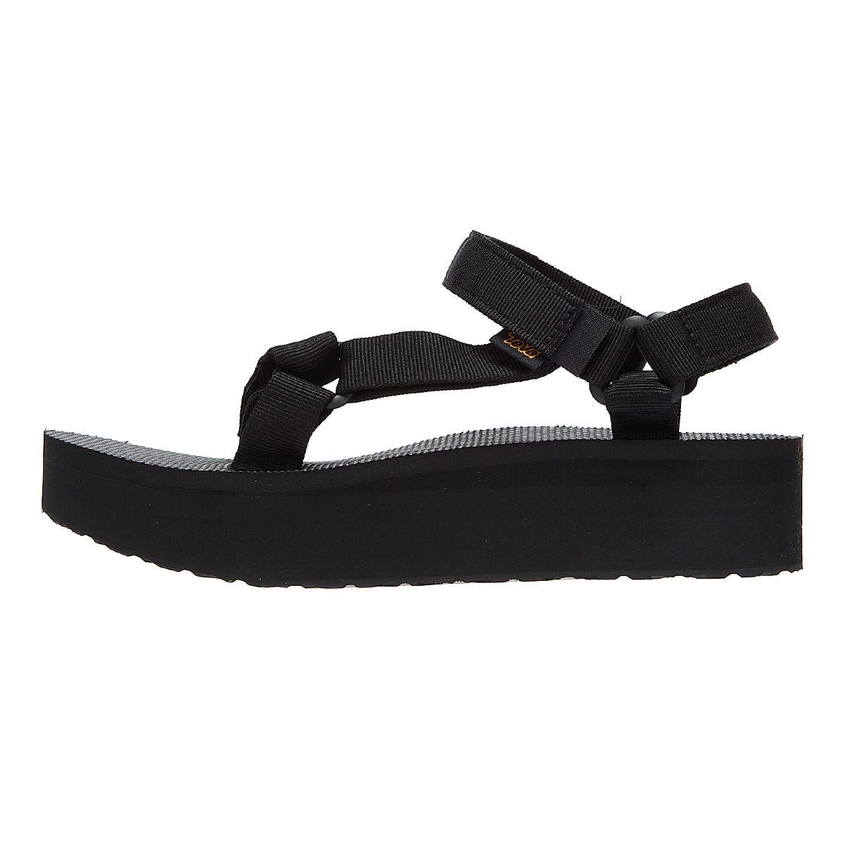 Teva Womens Black Flatform Universal Sandals
