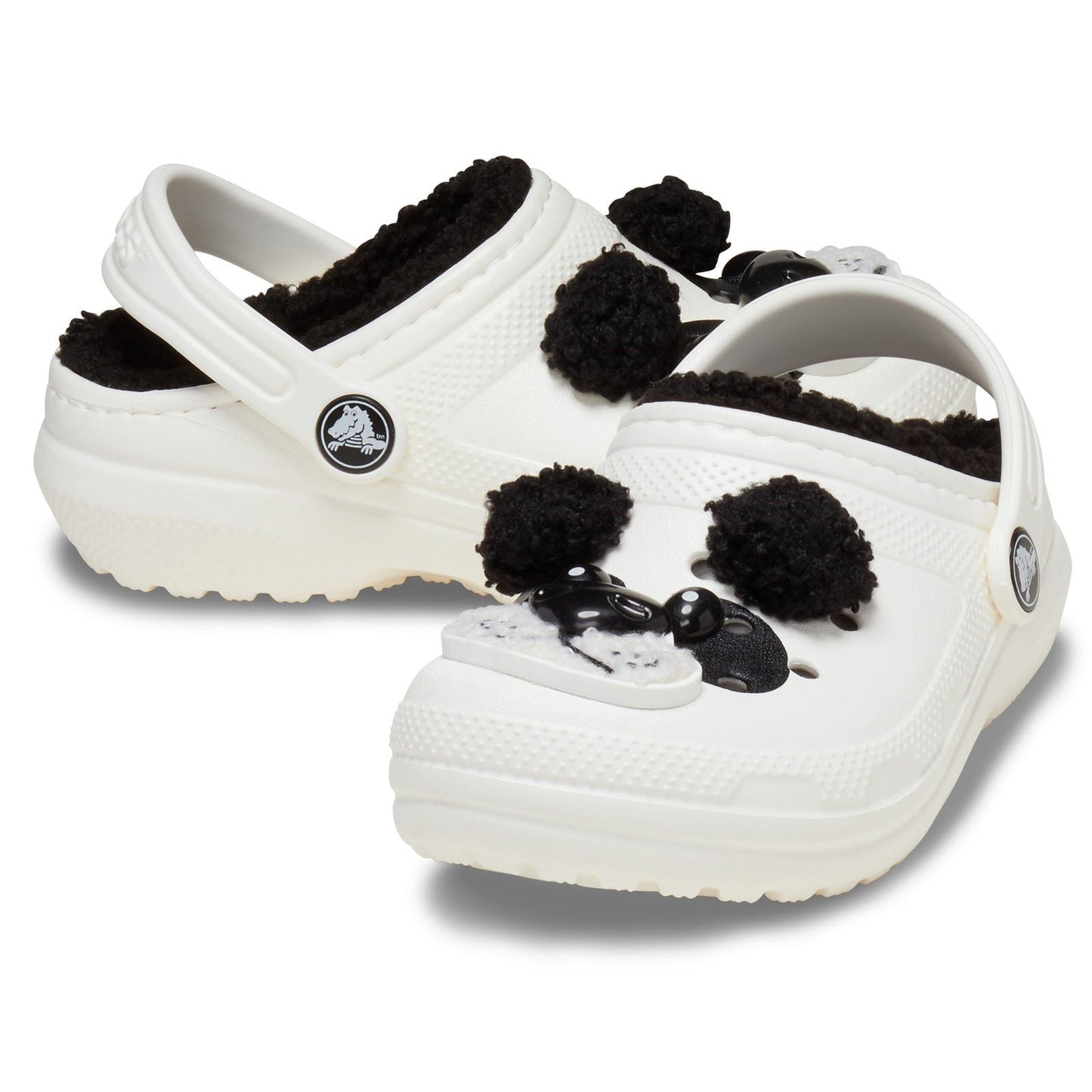 Crocs Classic Lined Fun Lab Thermoplastic Panda Clogs