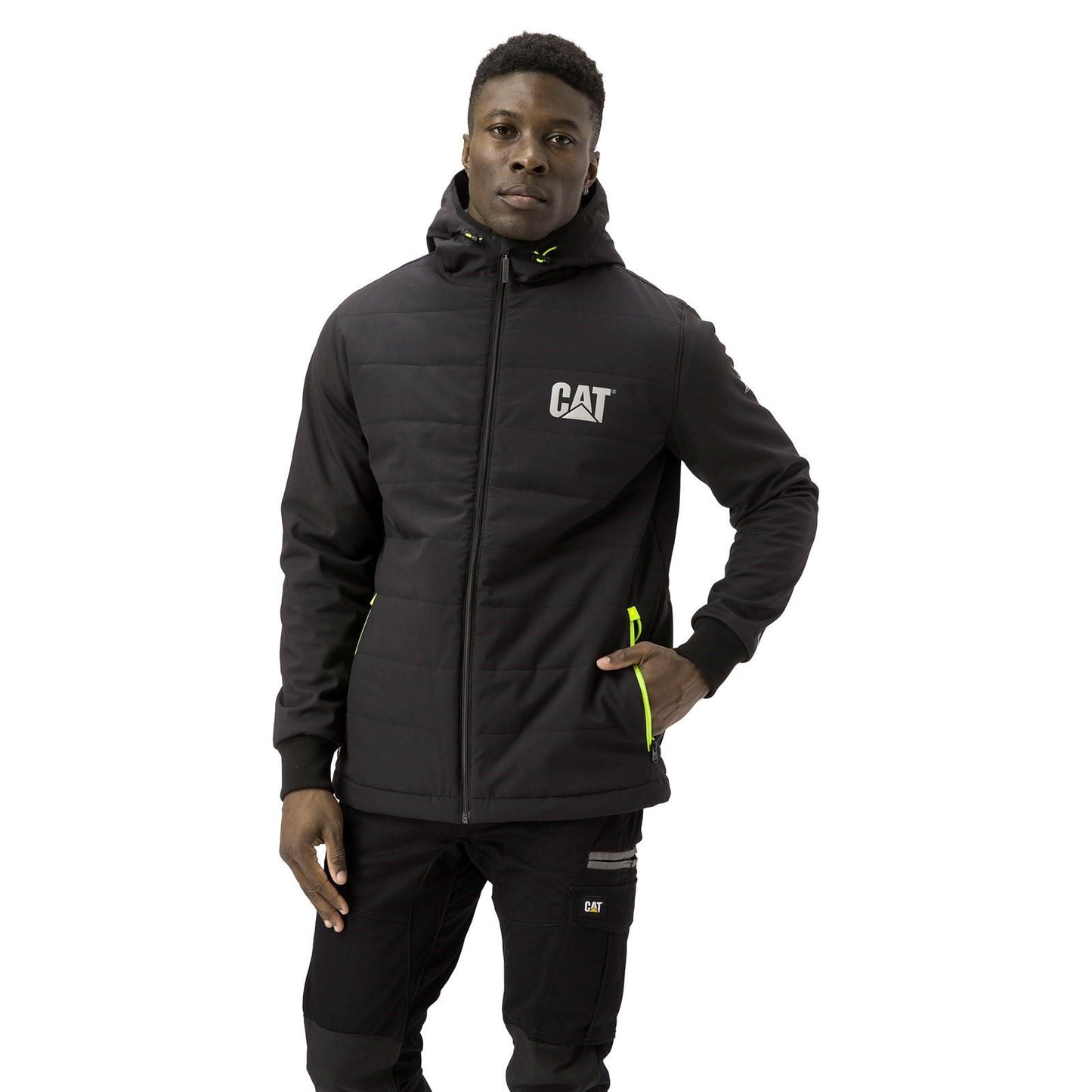 Caterpillar Men's Tech Hybrid Jacket in Black