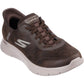 Skechers GO WALK Flex Smooth Motion Textile Men's Brown Trainers