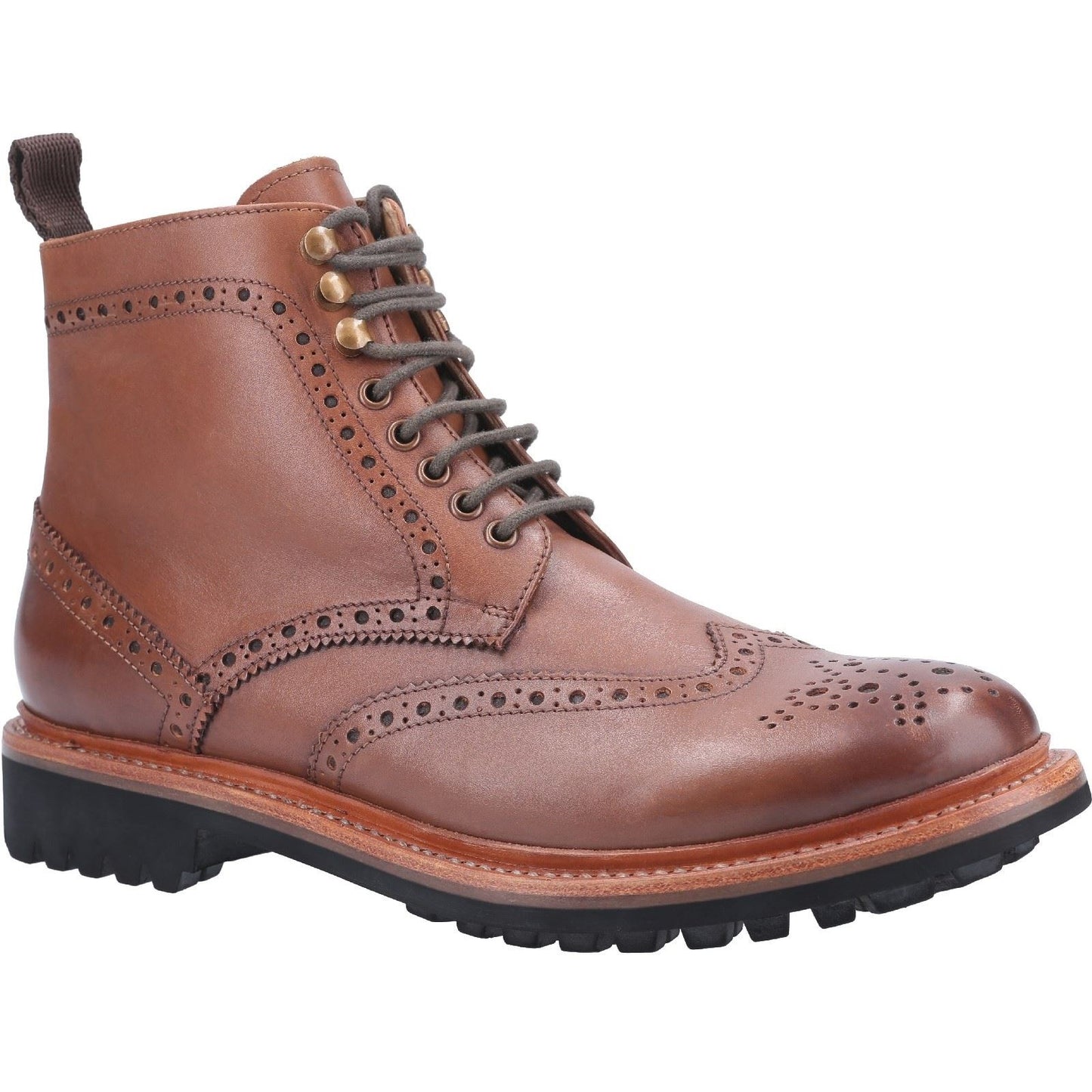 Cotswold Men's Rissington Commando Goodyear Welt Boot in Brown