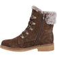 Hush Puppies Florence Suede Women's Chocolate Wide Fit Winter Ankle Boots