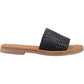 Hush Puppies Hetty Slide Leather Women's Black Sandals
