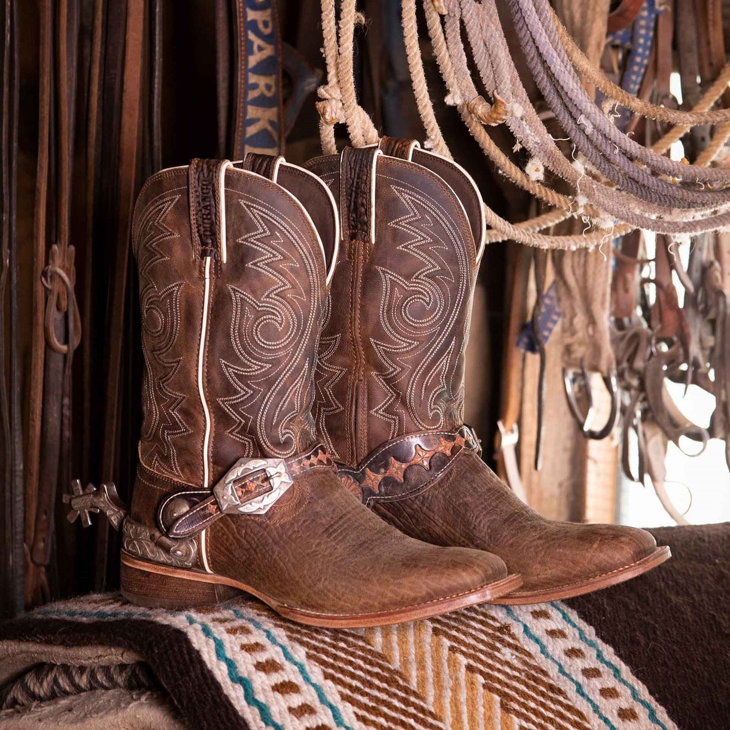 Durango Arena Pro Leather Men's Worn Saddle Boots
