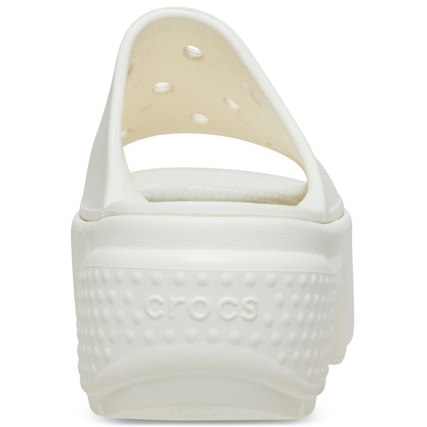 Crocs Unisex Stomp Slide in Chalk