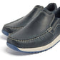 Pod Sean Leather Men's Navy Boat Shoes