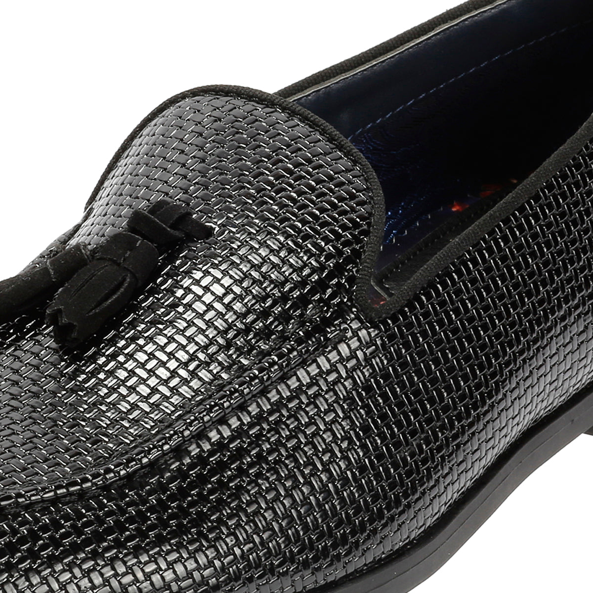 Antique Rogue Henry Patent PU Leather Men's Black Loafers