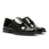 Antique Rogue Thorne Patent PU Leather Men's Black Lace-Up Shoes