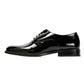 Antique Rogue Thorne Patent PU Leather Men's Black Lace-Up Shoes