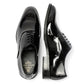 Antique Rogue Thorne Patent PU Leather Men's Black Lace-Up Shoes