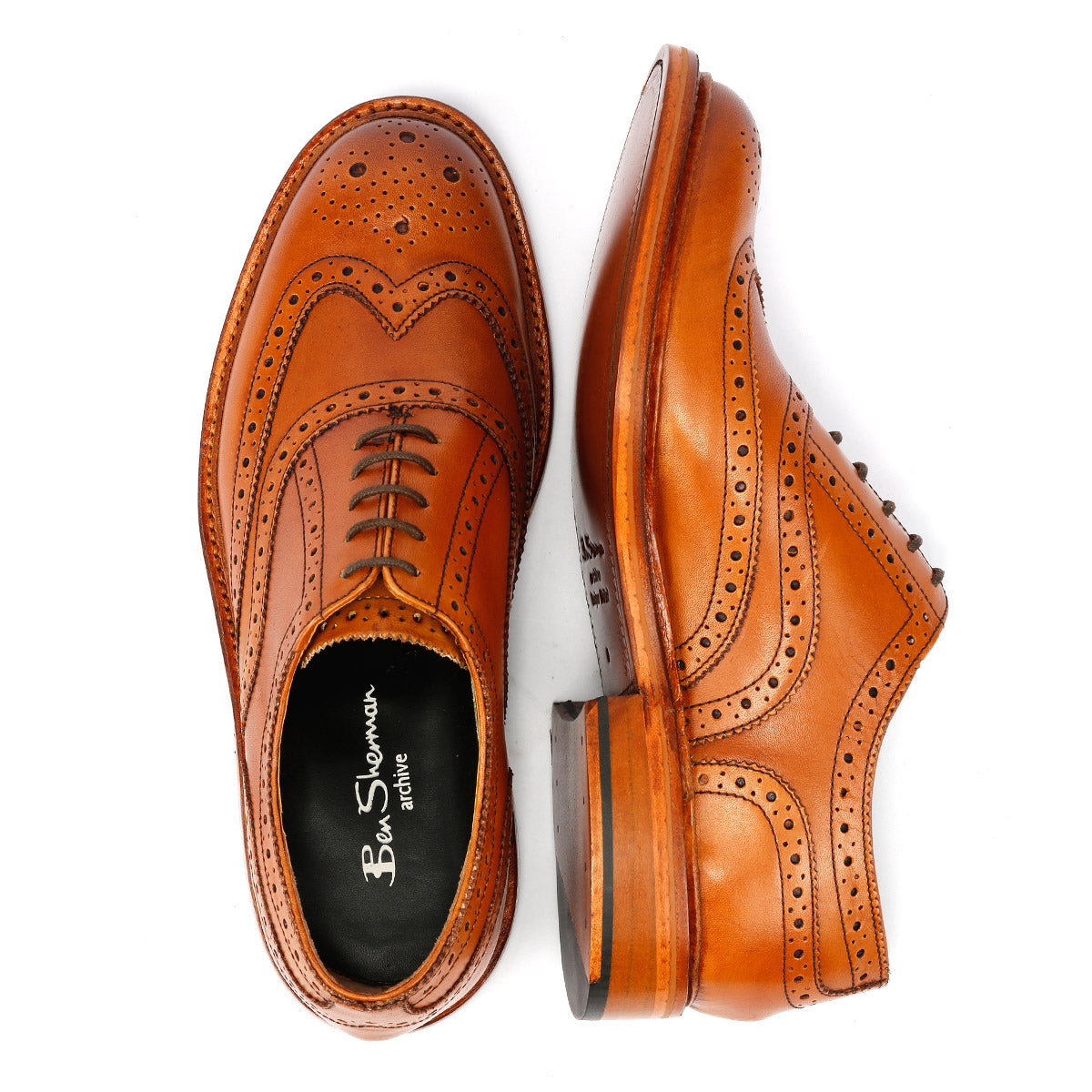 Ben Sherman - BS11310 MENS SUGARMAN BROGUE TAN