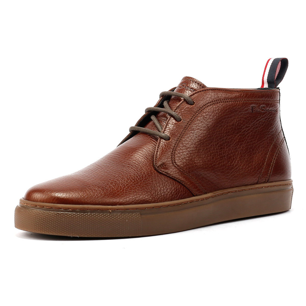 Ben Sherman - BS23510 MENS PARKA BOOT MILLED LEATHER BROWN
