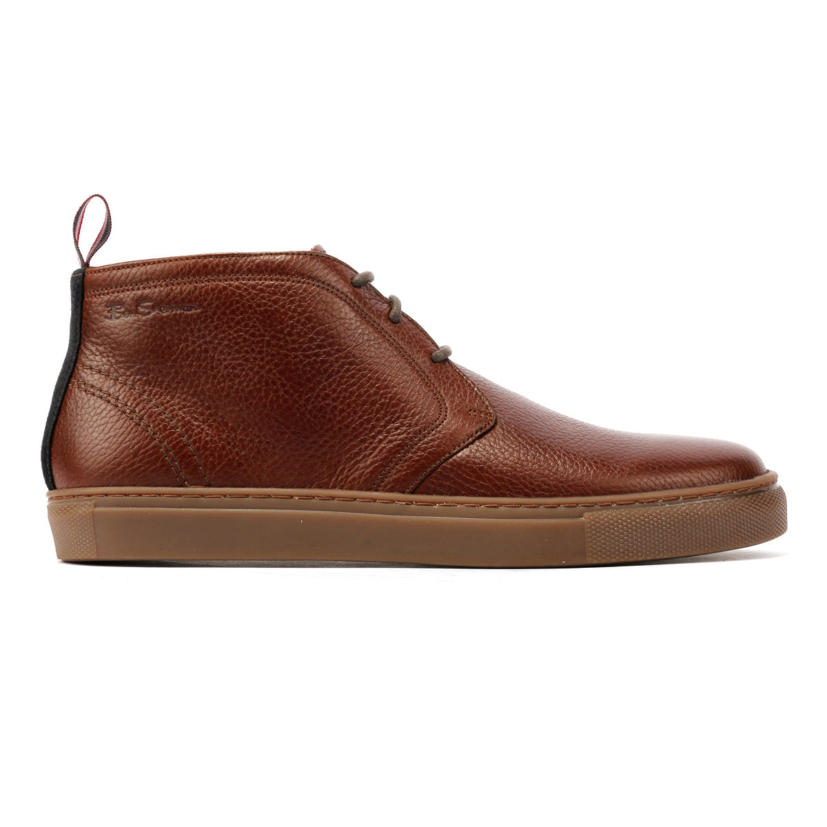 Ben Sherman - BS23510 MENS PARKA BOOT MILLED LEATHER BROWN