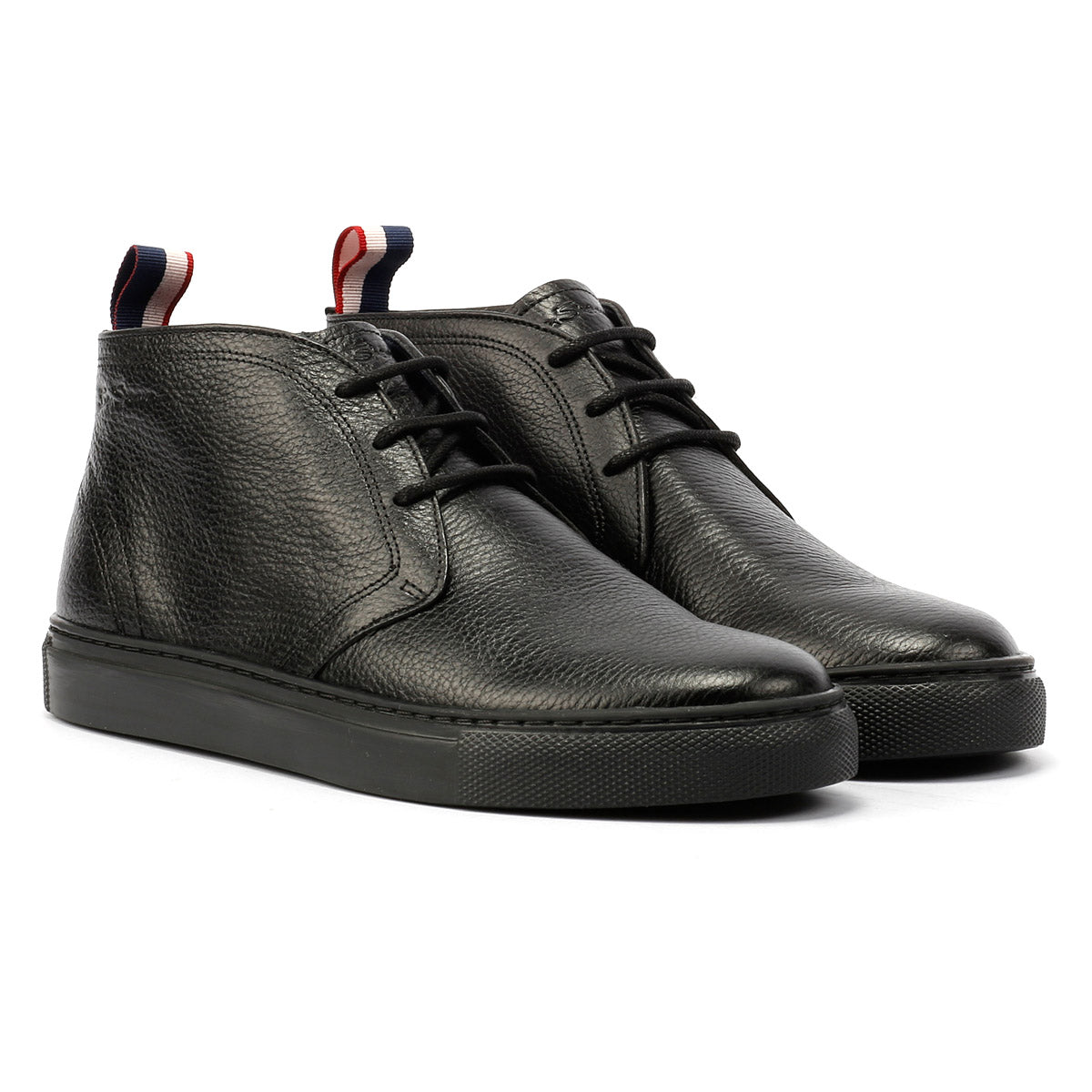 Ben Sherman - BS23509 MENS PARKA BOOT MILLED LEATHER BLACK