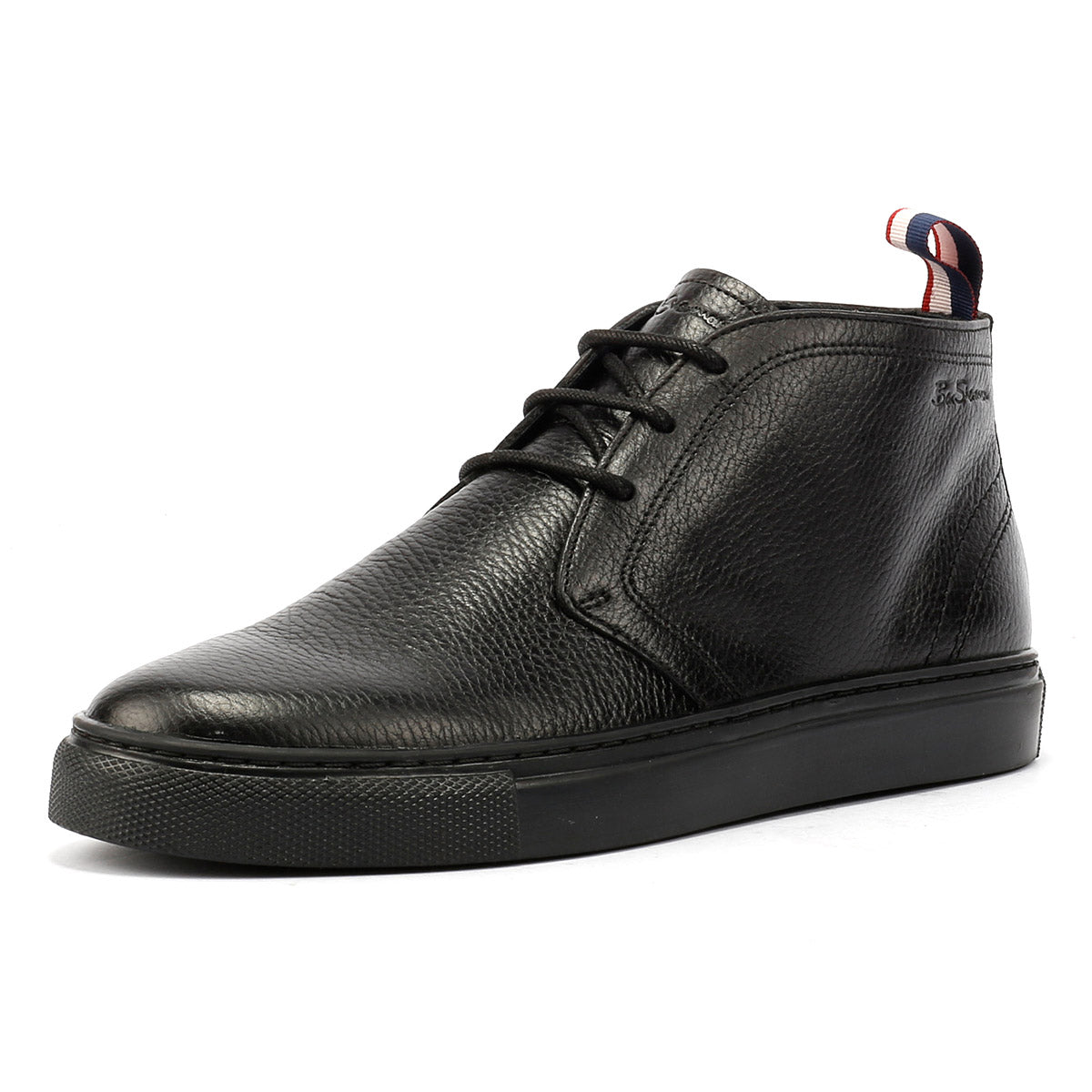 Ben Sherman - BS23509 MENS PARKA BOOT MILLED LEATHER BLACK