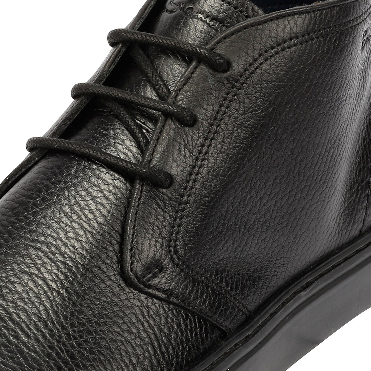 Ben Sherman - BS23509 MENS PARKA BOOT MILLED LEATHER BLACK