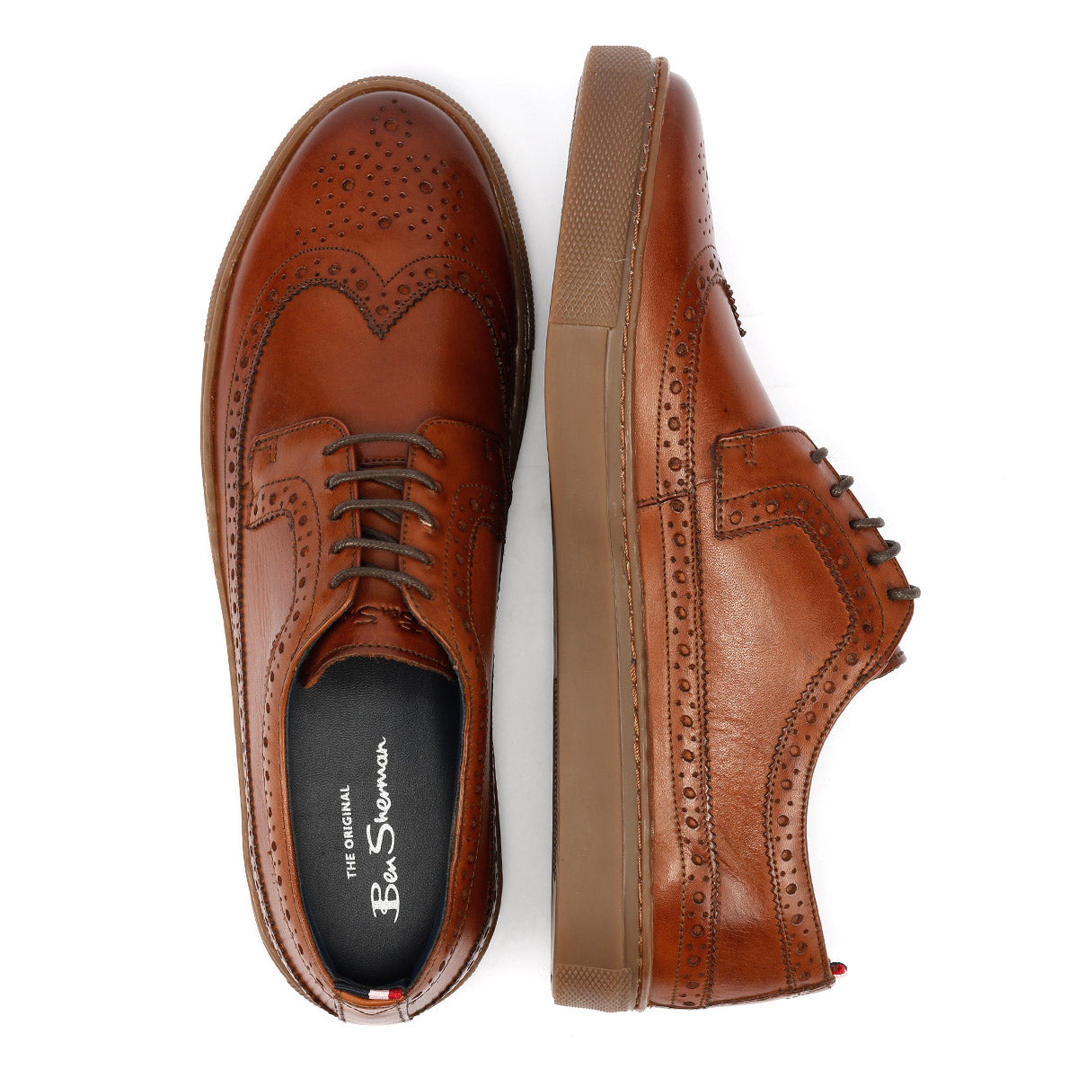 Ben Sherman - BS23532 MENS PRESTON SHOE REDDISH BROWN