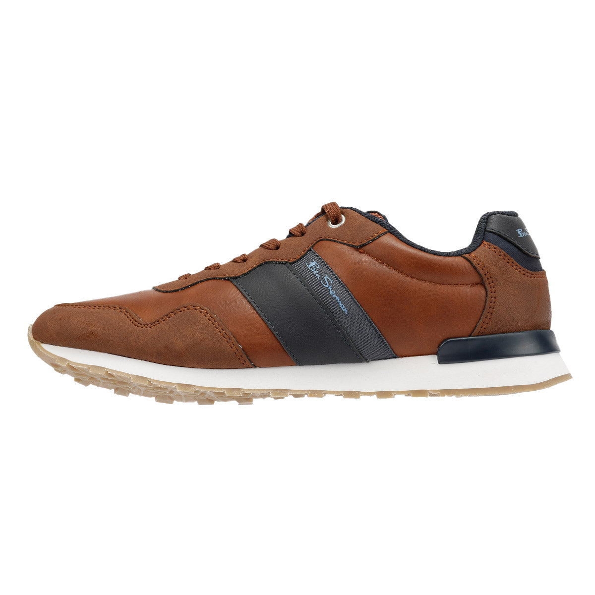 Ben Sherman - BS19003 MENS OWEN RETRO RUN TRAINER TAN/NAVY