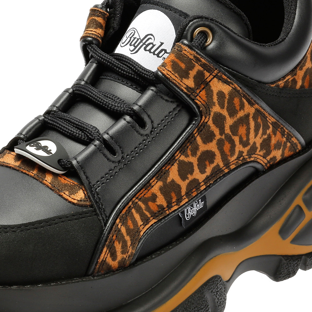 Buffalo 1339-14 Vegan Women's Leopard/Black Trainers