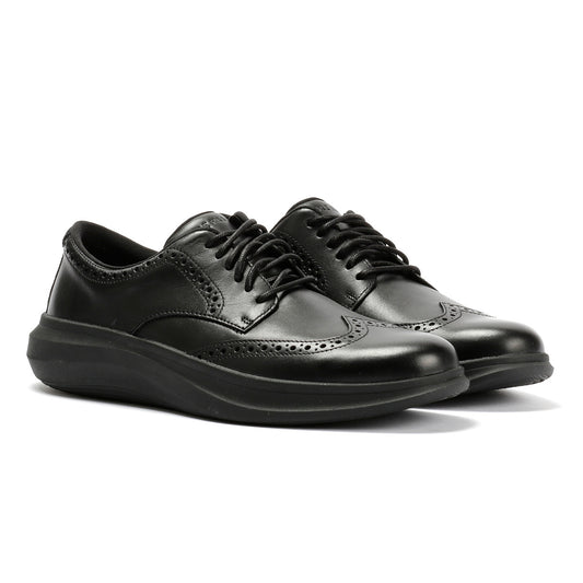 Cole Haan Grand Aerion Wingtip Oxfords Leather Men's Black Lace-Up Shoes