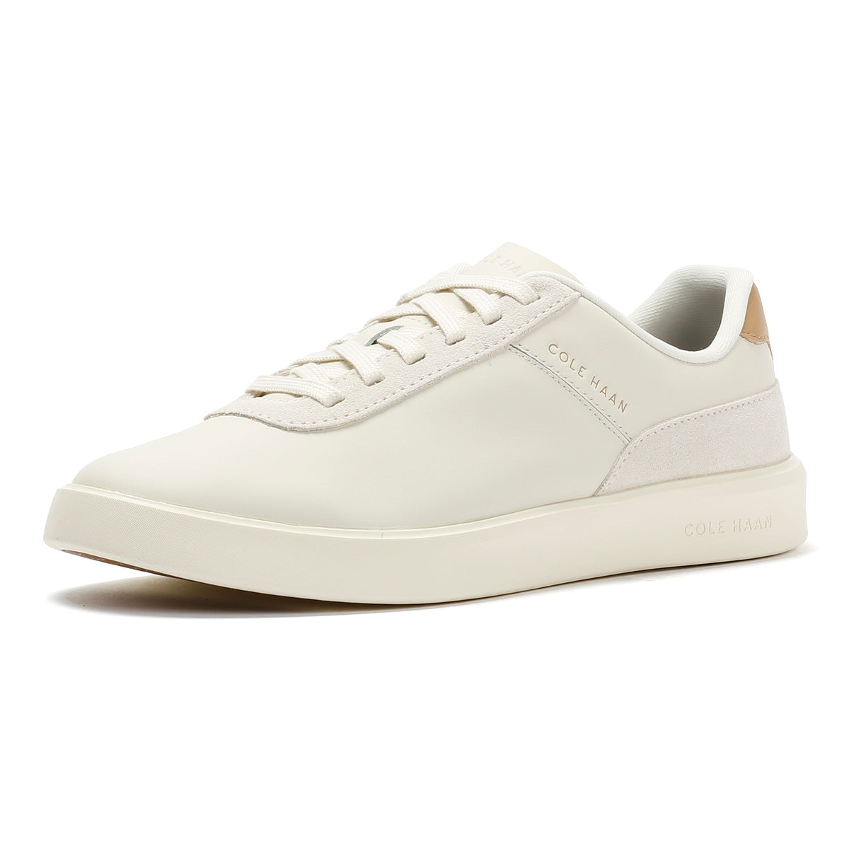 Cole Haan Grand Crosscourt Packaway Leather Men's Ivory Trainers